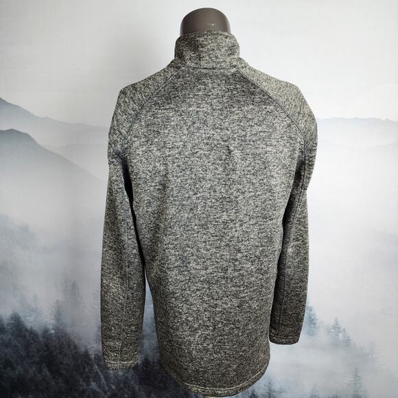 Eddie Bauer Fleece 1/4-Zip Heather Charcoal Pullover | Men's Medium - Picture 9 of 14